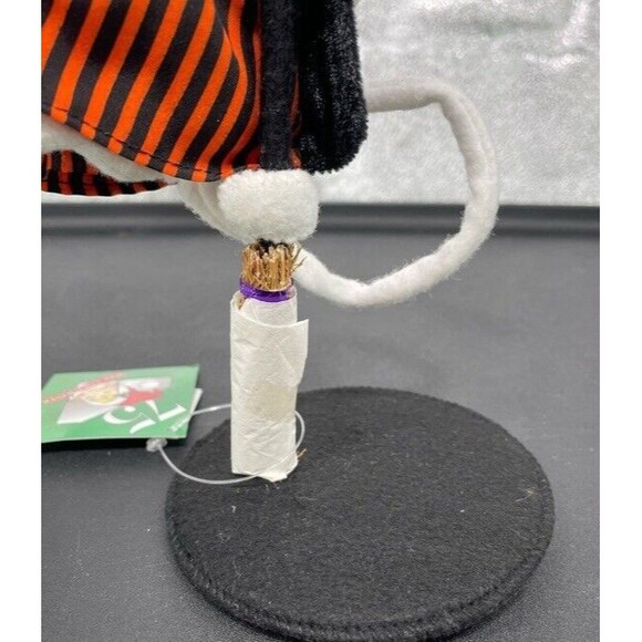 Annalee Halloween 2008 Flying Witch Mouse with Bat and Moon 6” 75th Anniversary - Picture 6 of 10